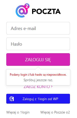 o2. pl zaloguj|Komunikaty logowania